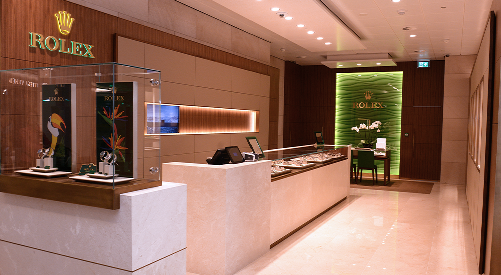 Rolex Boutique Schiphol lounge 2 GASSAN store